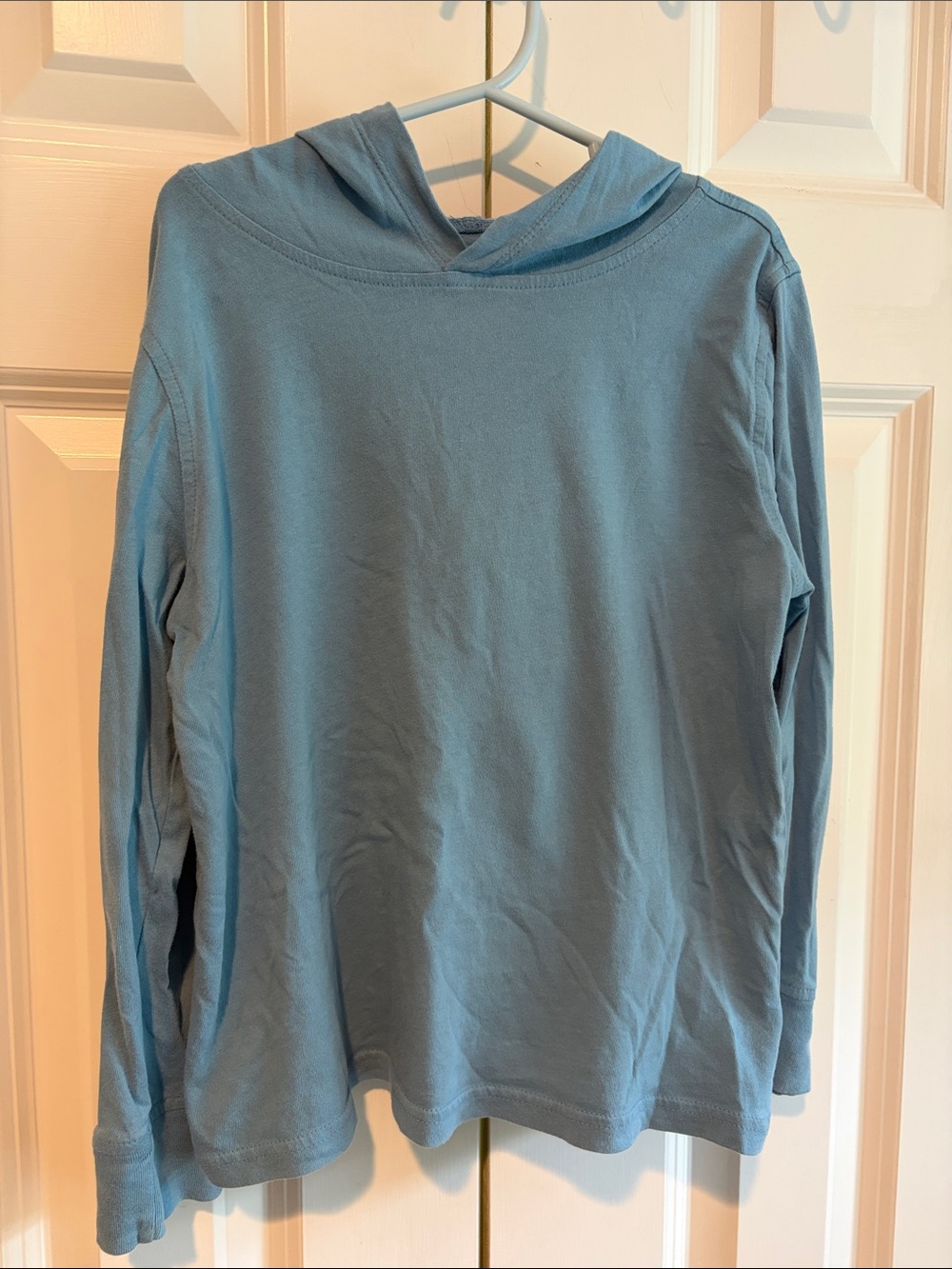 Kids Crewcuts Hooded Long-Sleeve - Dusty Blue